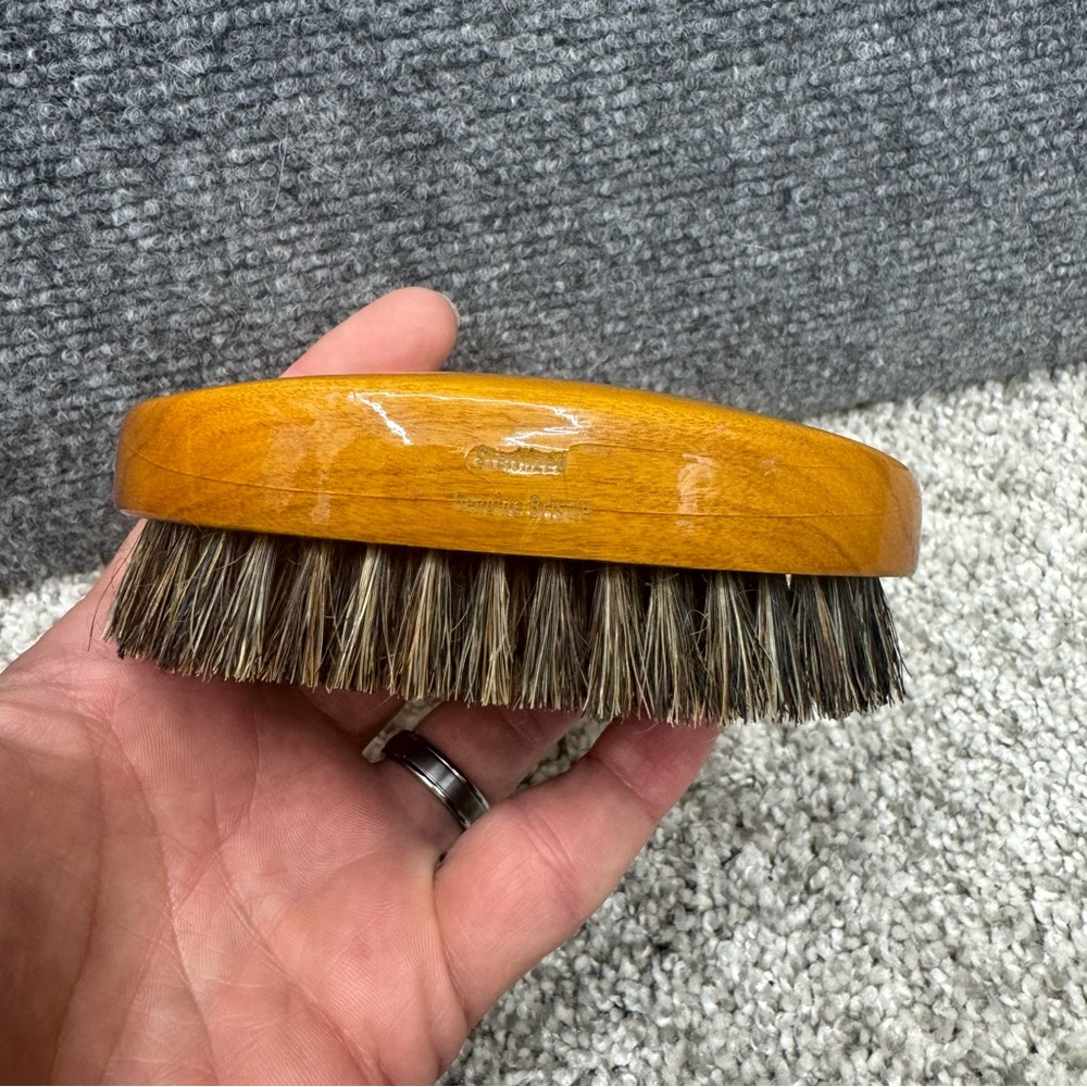 Vintage Dante bristle brush‎ wood block West Germany (4.5 x 2.5)